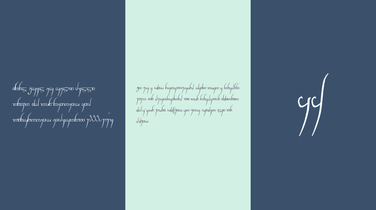 Tengwar Cursive Font