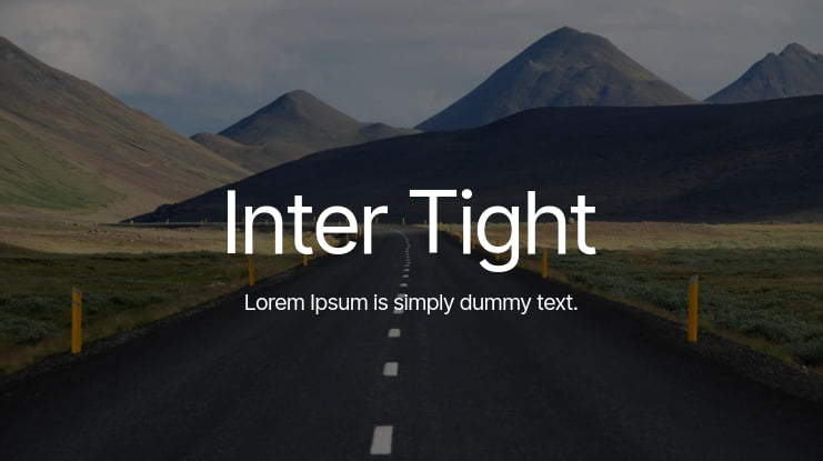 Inter Tight Font Family