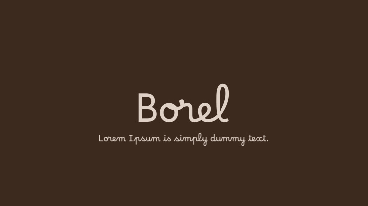 Borel Font