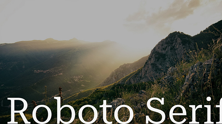 Roboto Serif Font Family