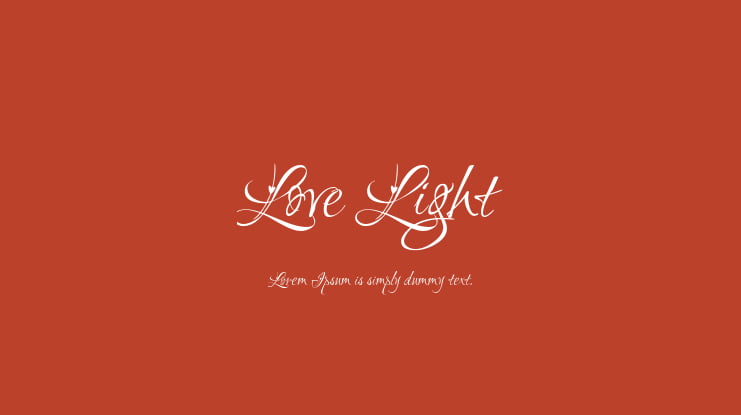 Love Light Font