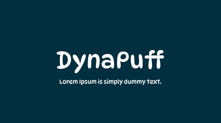 DynaPuff Font