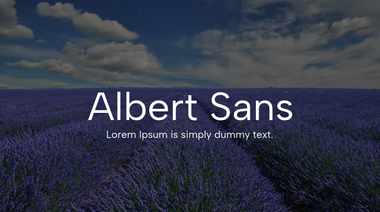 Albert Sans Font Family