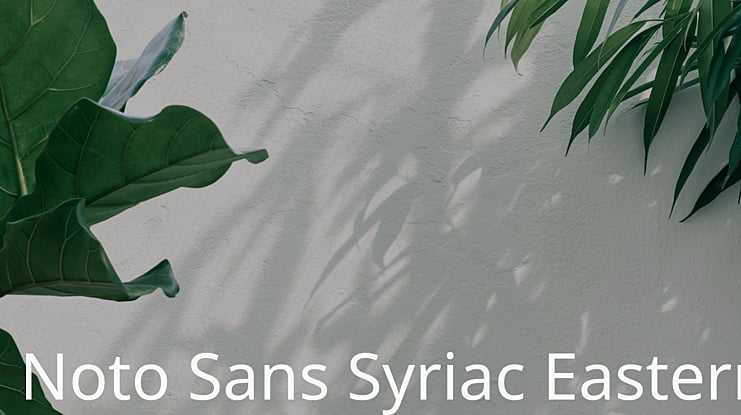 Noto Sans Syriac Eastern Font