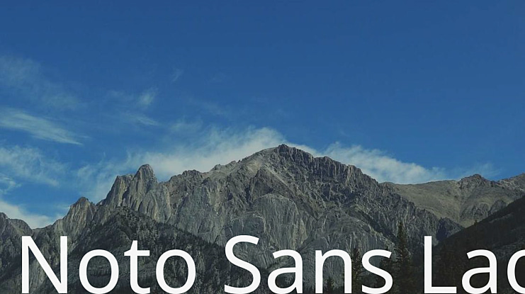 Noto Sans Lao Font