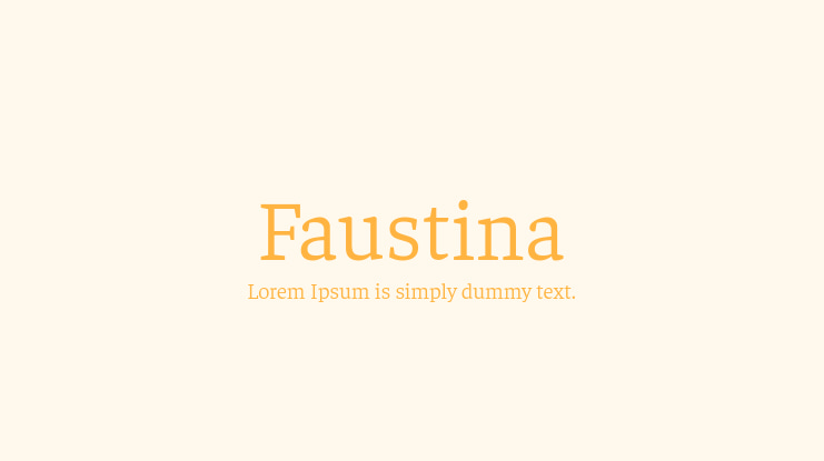 Faustina Font Family