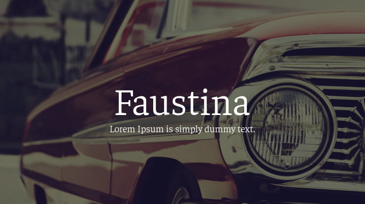 Faustina Font Family