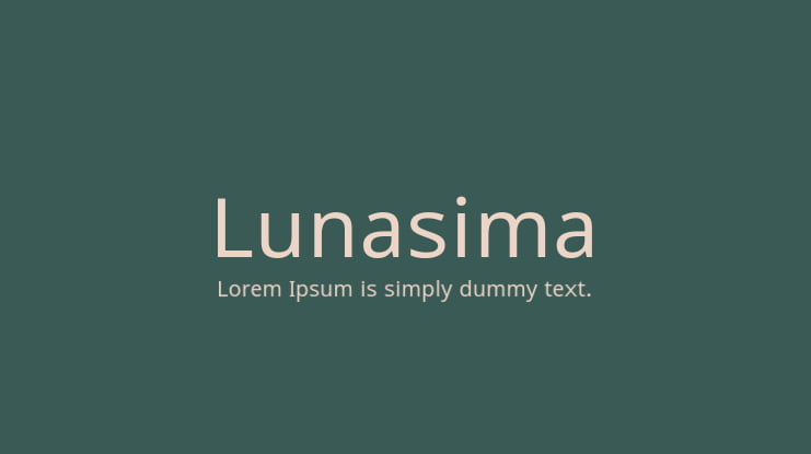Lunasima Font Family
