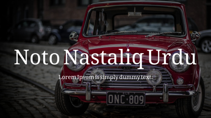 Noto Nastaliq Urdu Font