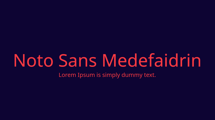 Noto Sans Medefaidrin Font