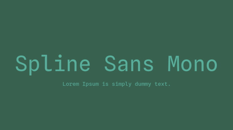 Spline Sans Mono Font Family