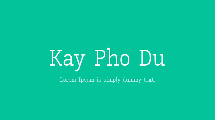 Kay Pho Du Font Family