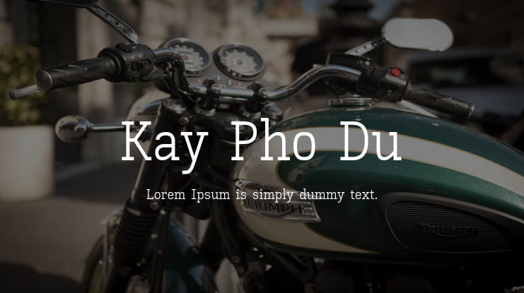 Kay Pho Du Font Family