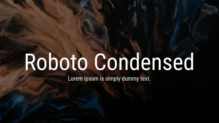 Roboto Condensed Font Family