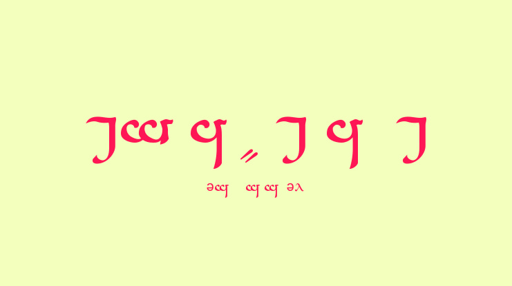 Tengwar Sindarin Font Family