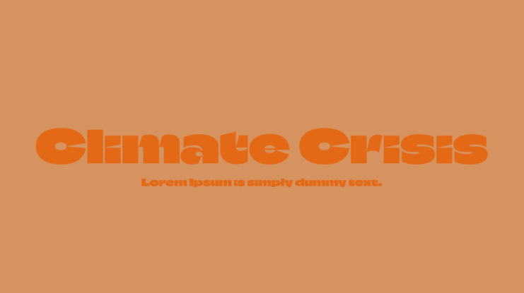 Climate Crisis Font