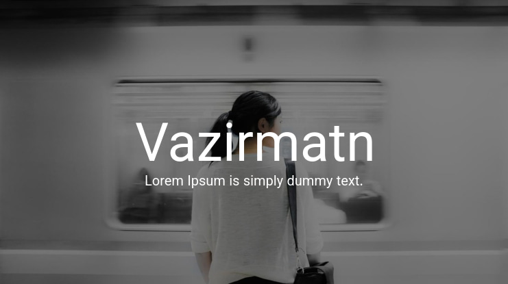 Vazirmatn Font