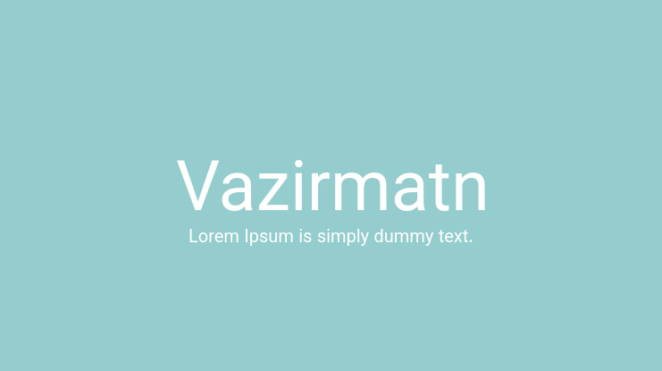 Vazirmatn Font