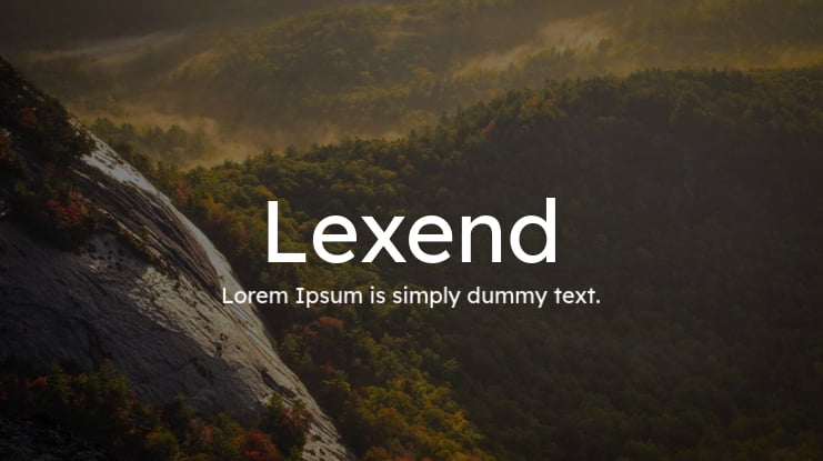 Lexend Font