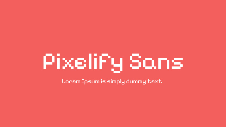 Pixelify Sans Font