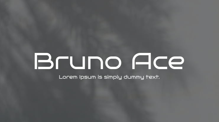 Bruno Ace Font