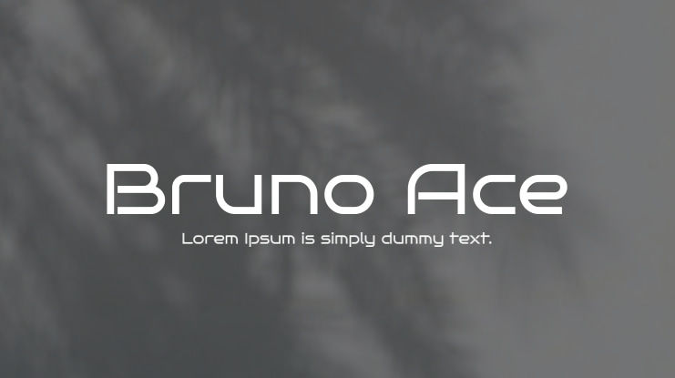 Bruno Ace Font