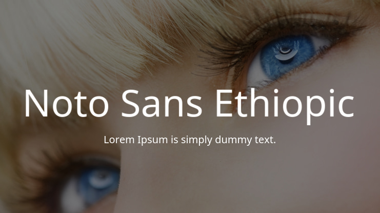 Noto Sans Ethiopic Font