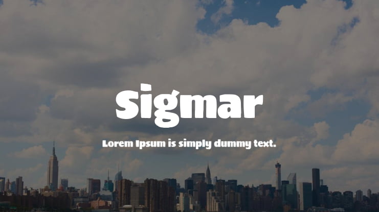 Sigmar Font