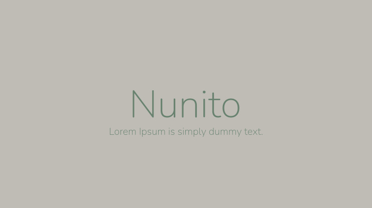 Nunito Font Family