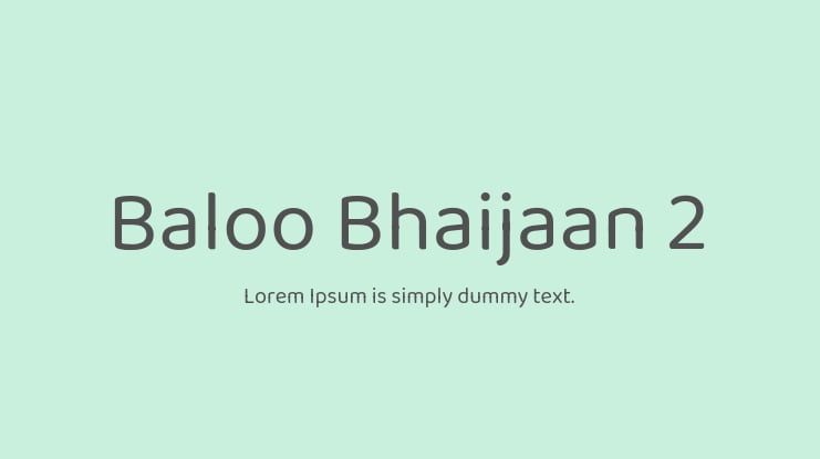Baloo Bhaijaan 2 Font