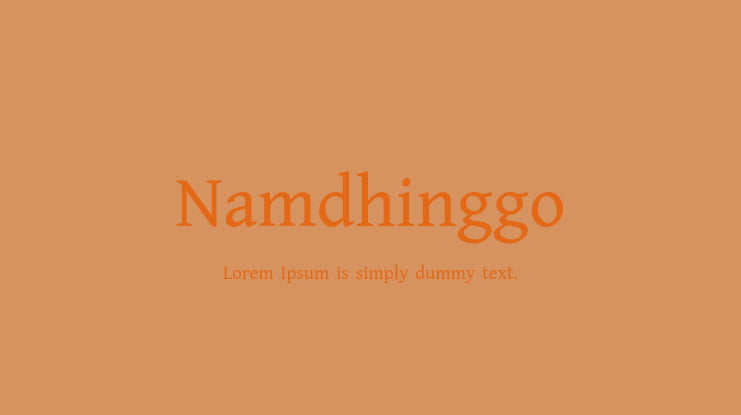 Namdhinggo Font Family