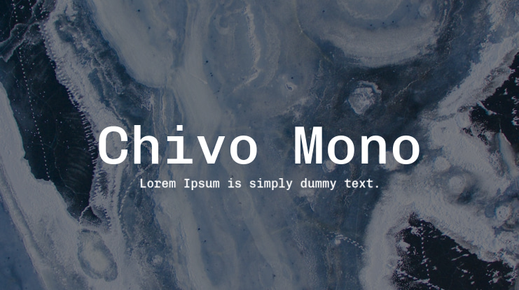Chivo Mono Font Family