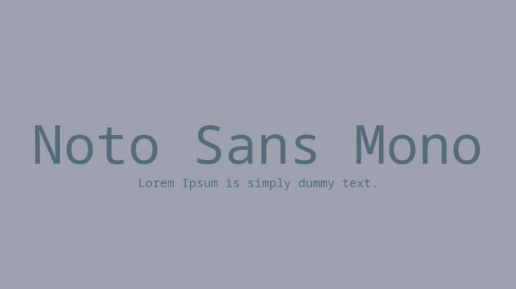 Noto Sans Mono Font