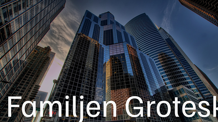 Familjen Grotesk Font Family
