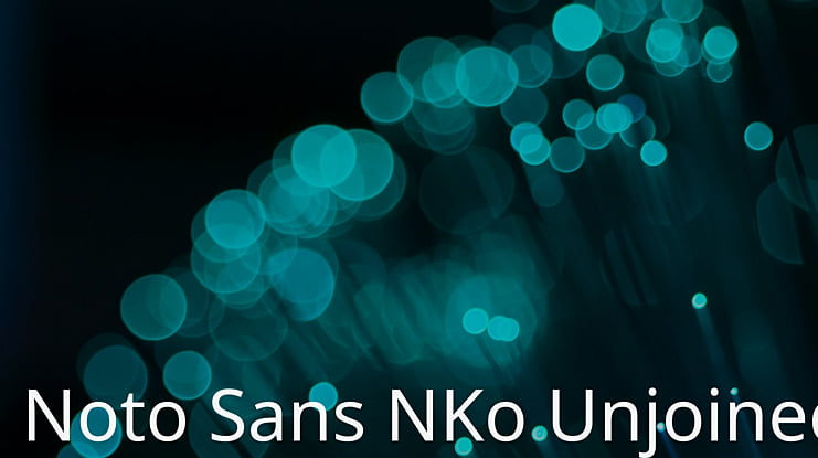 Noto Sans NKo Unjoined Font