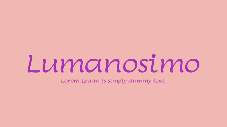 Lumanosimo Font