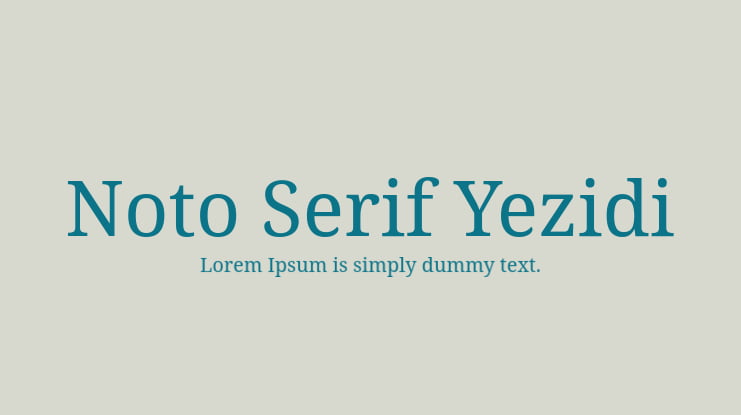 Noto Serif Yezidi Font