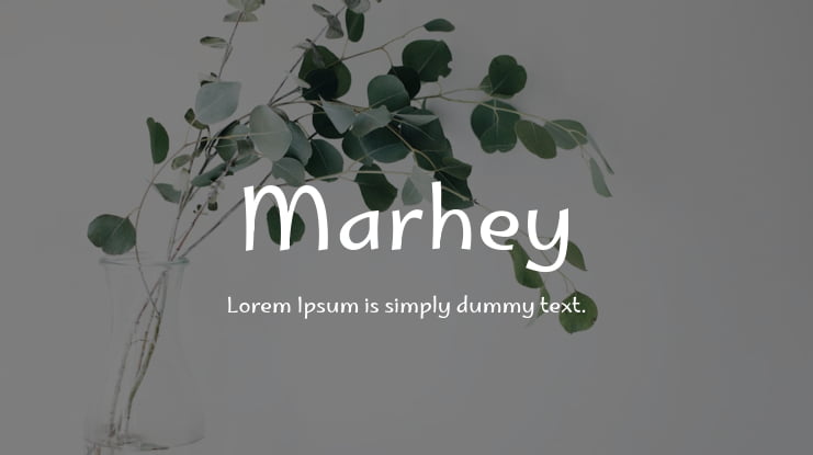 Marhey Font