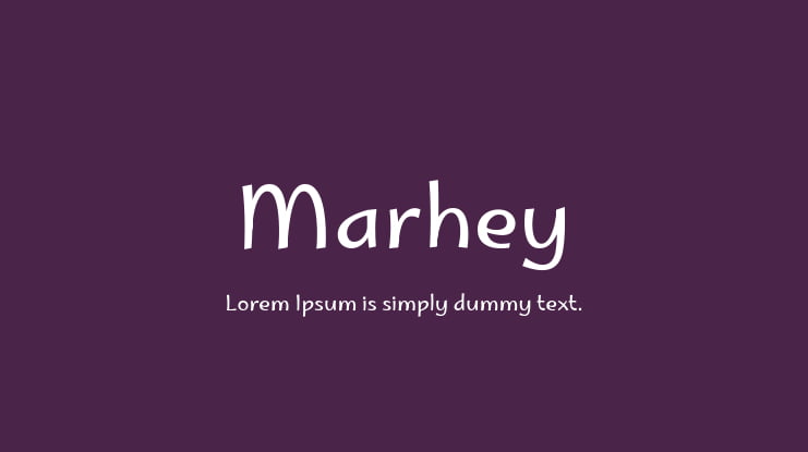 Marhey Font