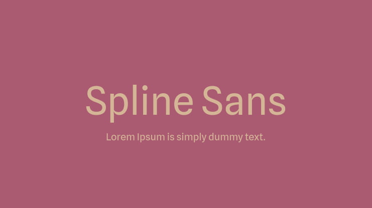 Spline Sans Font