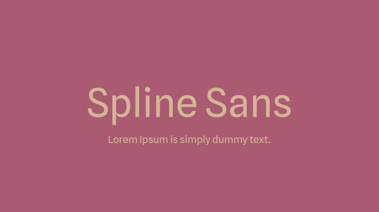 Spline Sans Font