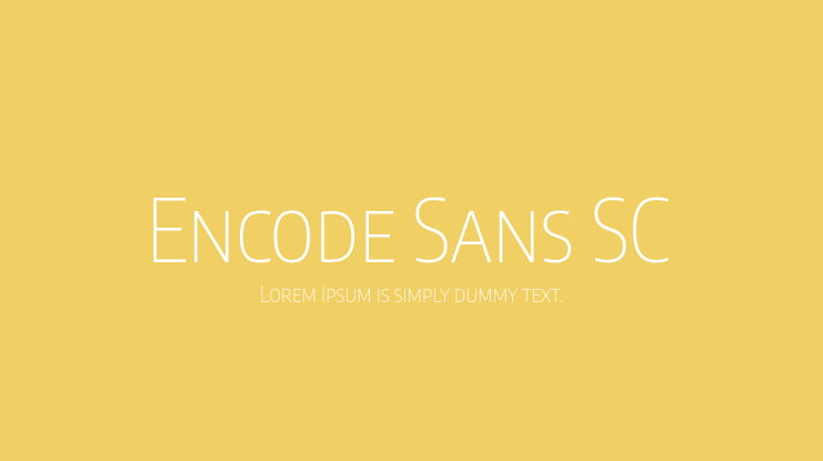 Encode Sans SC Font