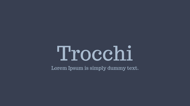 Trocchi Font