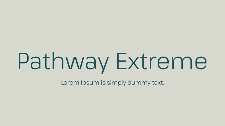 Pathway Extreme Font Family