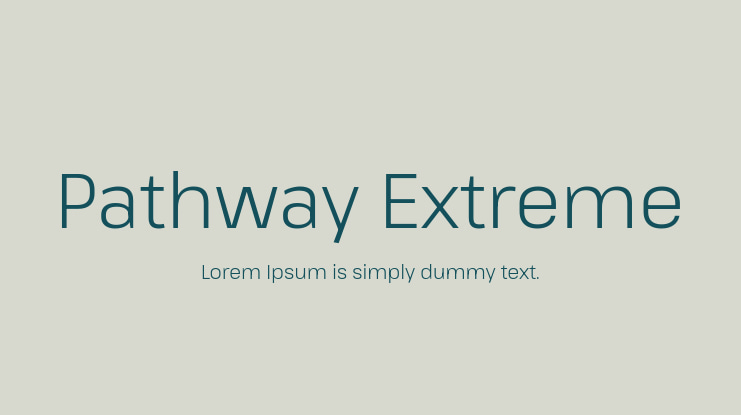 Pathway Extreme Font Family