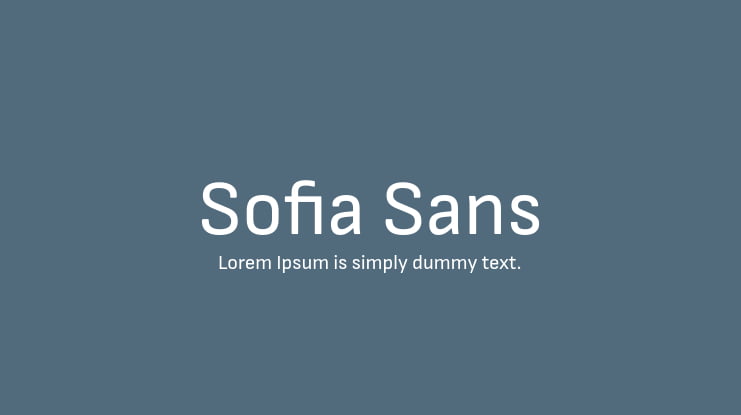 Sofia Sans Font Family