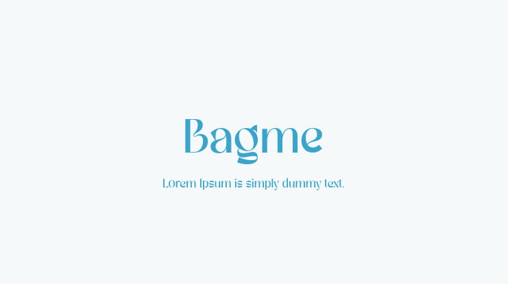 Bagme Font