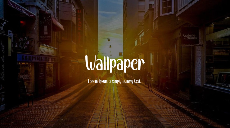 Wallpaper Font