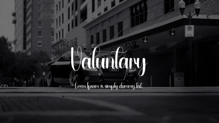Valuntary Font