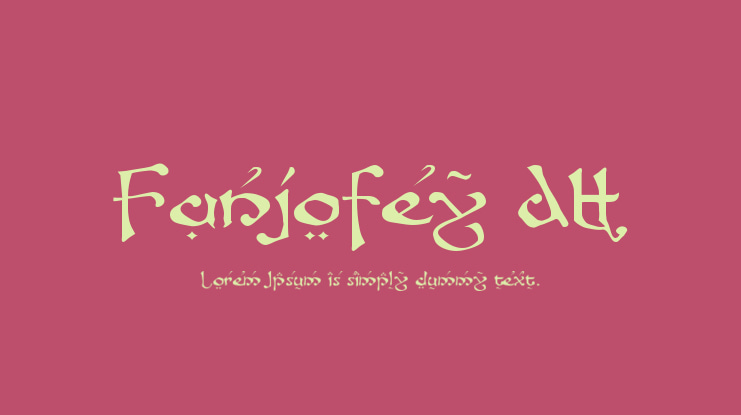Fanjofey AH Font Family